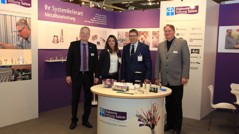 Auf der FMB präsentierte die Diakonie Stiftung Salem ihr Portfolio.